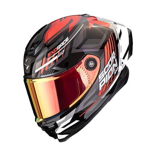 Moto přilba SCORPION EXO-RACE AIR KOBRA FIM2 černo/červená