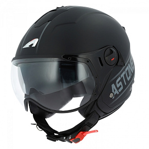 Moto přilba ASTONE MINIJET S SPORT COOPER černo/šedá Moto přilba ASTONE MINIJET S SPORT COOPER černo/šedá