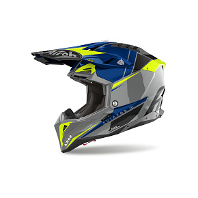 přilba AVIATOR 3 Push, AIROH (modrá) 2025 přilba AVIATOR 3 Push, AIROH (modrá) 2025