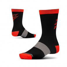 Ride Concepts Ride Every Day 8" DĚTSKÉ ponožky - Black/Red