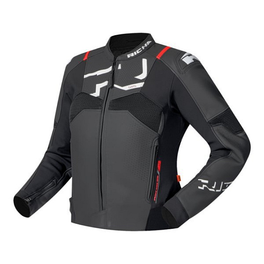 Dámská moto bunda RICHA STRADALE EVO černo/bílá kožená Dámská moto bunda RICHA STRADALE EVO černo/bílá kožená