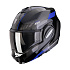 Moto přilba SCORPION EXO-TECH EVO SOCIUS černo/modrá