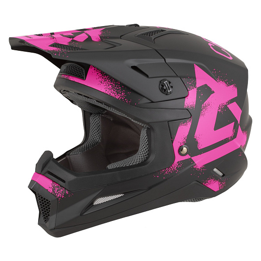 přilba Cross Cup 2 Crew, CASSIDA (černá matná/růžová fluo) 2026