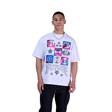 Pánské triko Fox Image Cosmo Mw Oversized Ss 1  White