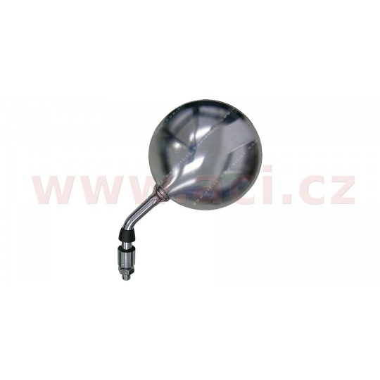 zpětné zrcátko chromové (závit pravý M10, průměr skla 120 mm), Q-TECH, L