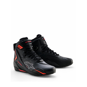 boty FASTER-4 DRYSTAR, ALPINESTARS (černá/červená fluo) 2027