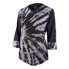 TLD DÁMSKÝ DRES S 3/4 RUKÁVEM MISCHIEF TIE DYE BLACK (35915900)