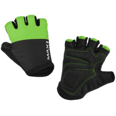 dětské krátkoprsté rukavice MAX1 5-6 let černo/zelené