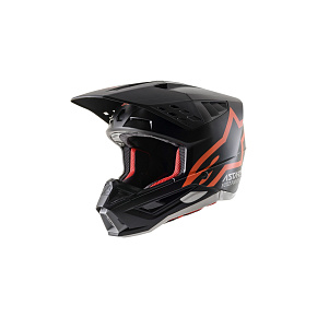 přilba S-M5 COMPASS, ALPINESTARS (matná černá/oranžová fluo) přilba S-M5 COMPASS, ALPINESTARS (matná černá/oranžová fluo)