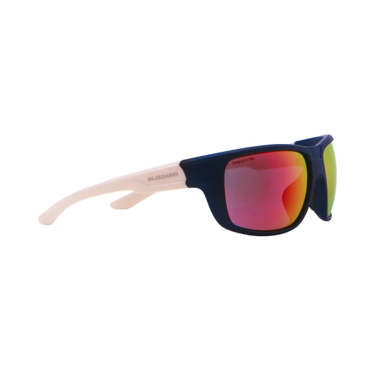 BLIZZARD BLIZZARD Sun glasses PCS708130, rubber dark blue, 75-18-140