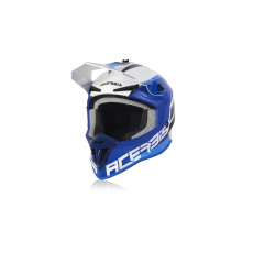 Acerbis motokros přilba LINEAR bílá/modrá Acerbis motokros přilba LINEAR bílá/modrá