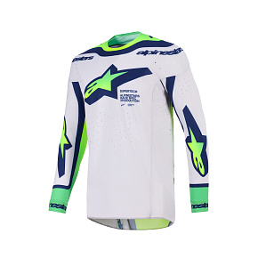 dres SUPERTECH VISTA, ALPINESTARS (světle šedá/žlutá fluo/zelená/modrá/růžová) 2026 dres SUPERTECH VISTA, ALPINESTARS (světle šedá/žlutá fluo/zelená/modrá/růžová) 2026