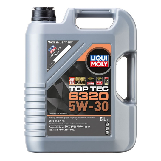 LIQUI MOLY Top Tec 6320 5W-30, syntetický motorový olej 5 l LIQUI MOLY Top Tec 6320 5W-30, syntetický motorový olej 5 l