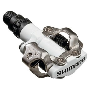 pedály SHIMANO SPD PD-M520W bílé s kufry SM-SH51, v krabičce
