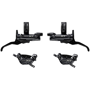 brzda kotoučová SHIMANO XT M8220 čtyřpístková p+z komplet a adapteru (J-kit), v krabičce brzda kotoučová SHIMANO XT M8220 čtyřpístková p+z komplet a adapteru (J-kit), v krabičce