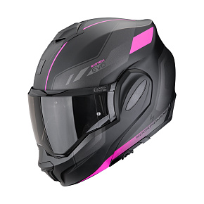 Moto přilba SCORPION EXO-TECH EVO SOCIUS matná černo/růžová Moto přilba SCORPION EXO-TECH EVO SOCIUS matná černo/růžová