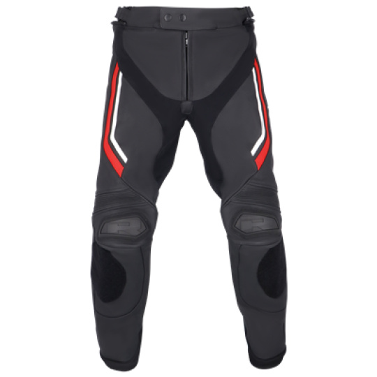 Moto kalhoty RICHA MATRIX 2  čeno/červeno/bílo kožené