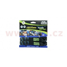 zavazadlové popruhy MD nastavitelné, ROK STRAPS (černá/modrá/zelená, šířka 16 mm, pár)