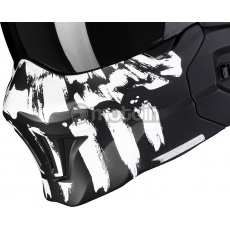 Přední maska SCORPION EXO-COMBAT EVO MARAUDER matná černá/bílá Přední maska SCORPION EXO-COMBAT EVO MARAUDER matná černá/bílá