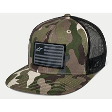 Alpinestars Flag Flat Trucker kšiltovka green camo black