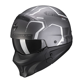 Moto přilba SCORPION EXO-COMBAT EVO RAM matná tmavě šedo/stříbrná Moto přilba SCORPION EXO-COMBAT EVO RAM matná tmavě šedo/stříbrná