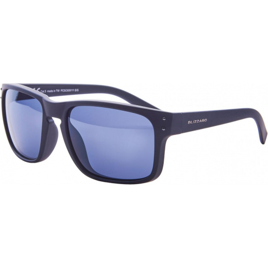 sluneční brýle BLIZZARD sun glasses PCSC606111, rubber black + gun decor points, 65-17-135