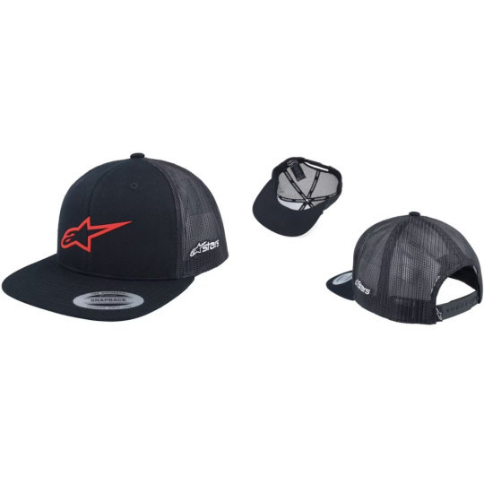 Alpinestars 3D Ageless Trucker kšiltovka - black red
