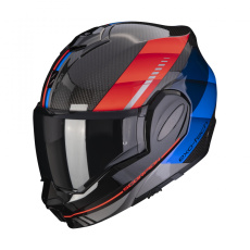 Moto přilba SCORPION EXO-TECH EVO CARBON GENUS černo/modro/červená Moto přilba SCORPION EXO-TECH EVO CARBON GENUS černo/modro/červená