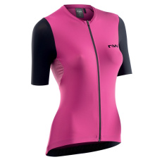 Dámský dres Northwave Extreme Woman Jersey hort leeve Pink Orchid Blk Dámský dres Northwave Extreme Woman Jersey hort leeve Pink Orchid Blk