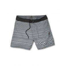 Pánské plavky Volcom Aura Stoney 16" Black White Pánské plavky Volcom Aura Stoney 16" Black White