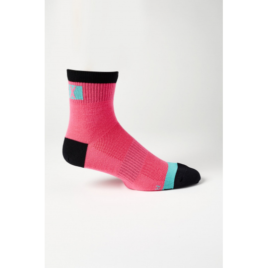 Cyklo ponožky Fox 4" Flexair Merino Sock Pink 