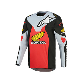 dres RACER VEIL HONDA kolekce, ALPINESTARS (černá/šedá/červená/žlutá) 2027 dres RACER VEIL HONDA kolekce, ALPINESTARS (černá/šedá/červená/žlutá) 2027