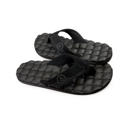 Pánské žabky Volcom Recliner Sndl Black Destructo 