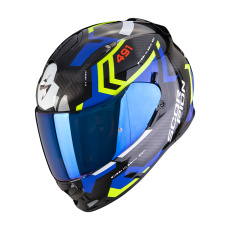Moto přilba SCORPION EXO-491 SPIN černo/modro/neonově žlutá Moto přilba SCORPION EXO-491 SPIN černo/modro/neonově žlutá