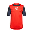 Pánský cyklo dres Fox Defend s Jersey Elevated  Fluorescent Red