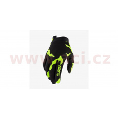 rukavice ITRACK, 100% - USA (černá/fluo zelená) rukavice ITRACK, 100% - USA (černá/fluo zelená)