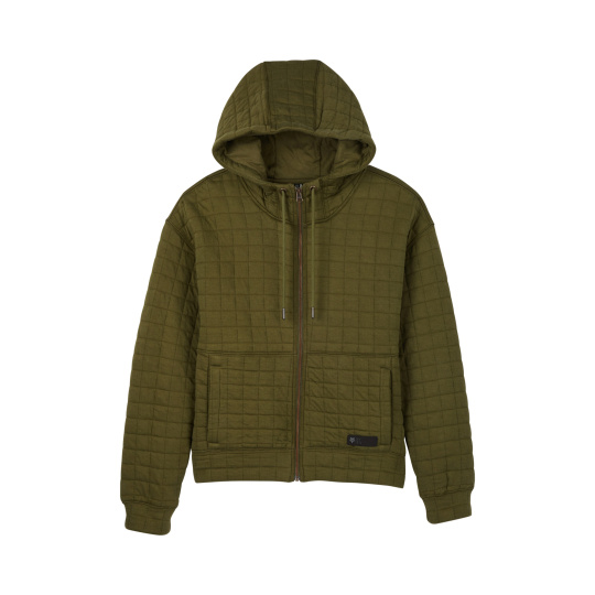 Dámská mikina Fox W Quilted Fleece Zip  Olive Green