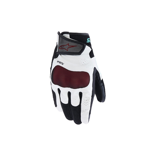 rukavice STELLA MOGRESS AIRFLOW, ALPINESTARS (bílá offwhite/černá/tyrkysová) 2026 rukavice STELLA MOGRESS AIRFLOW, ALPINESTARS (bílá offwhite/černá/tyrkysová) 2026
