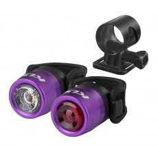 KELLYS Set osvětlení dobíjecí KLS IO USB set, purple KELLYS Set osvětlení dobíjecí KLS IO USB set, purple