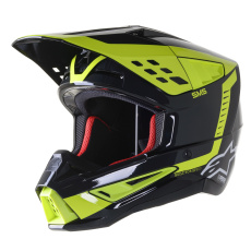 přilba S-M5 BEAM, ALPINESTARS (černá antracit/žlutá fluo lesklá) přilba S-M5 BEAM, ALPINESTARS (černá antracit/žlutá fluo lesklá)