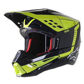 přilba S-M5 BEAM, ALPINESTARS (černá antracit/žlutá fluo lesklá) přilba S-M5 BEAM, ALPINESTARS (černá antracit/žlutá fluo lesklá)