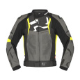Moto bunda RICHA STRADALE fluo žluto/šedá kožená