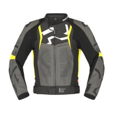 Moto bunda RICHA STRADALE fluo žluto/šedá kožená Moto bunda RICHA STRADALE fluo žluto/šedá kožená