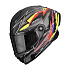 Moto přilba SCORPION EXO-RACE CARBON AIR MOVE ON FIM2 matná černo/červeno/žlutá