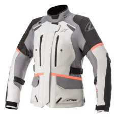 bunda STELLA ANDES DRYSTAR, TECH-AIR 5 kompatibilní, ALPINESTARS, dámská (světle šedá/tmavě šedá/černá/růžová fluo) 2025 bunda STELLA ANDES DRYSTAR, TECH-AIR 5 kompatibilní, ALPINESTARS, dámská (světle šedá/tmavě šedá/černá/růžová fluo) 2025