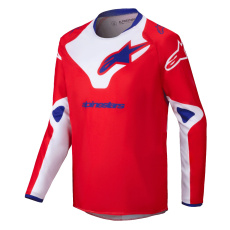 dres RACER VEIL, ALPINESTARS, dětský (červená/bílá) 2025 dres RACER VEIL, ALPINESTARS, dětský (červená/bílá) 2025