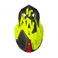 Kšilt JUST1 J18 VERTIGO matný červeno/šedo/fluo žlutý