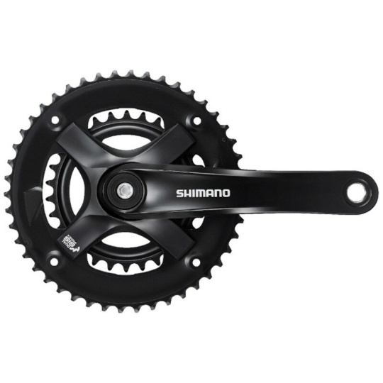 kliky SHIMANO Tourney FC-TX501-L 175mm 46x30 zubů, černé bez krytu