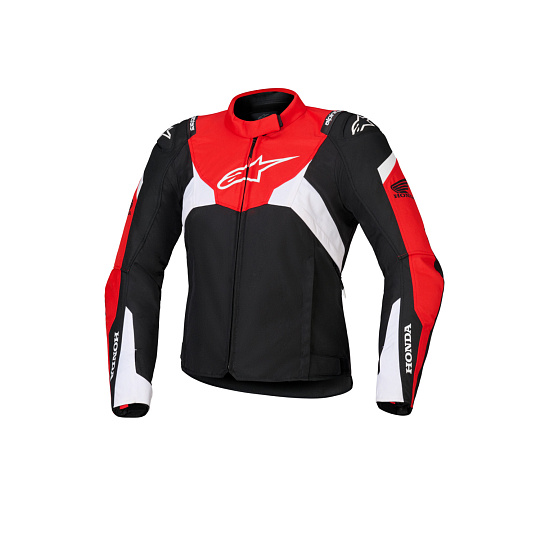 bunda STELLA T-JAWS V4 WATERPROOF HONDA kolekce, ALPINESTARS, dámská (černá/červená/bílá) 2026