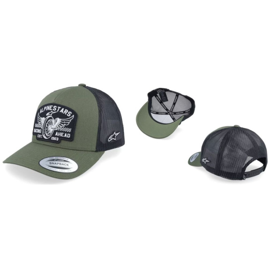 Alpinestars Heritage Patch Trucker kšiltovka - Military/Black
